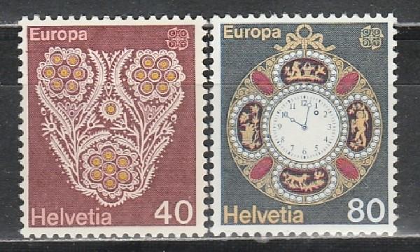 Швейцария 1976, Европа, Кружева, 2 марки)